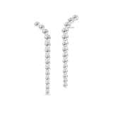 Lumi 18K Whitegold Studs w. Diamonds
