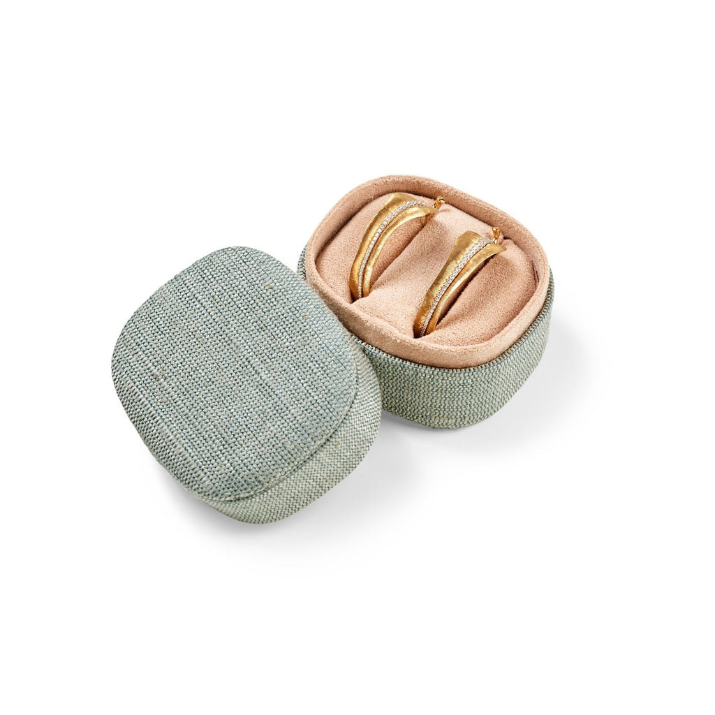 Big Leaves Goldohrringe aus 18K I Diamanten