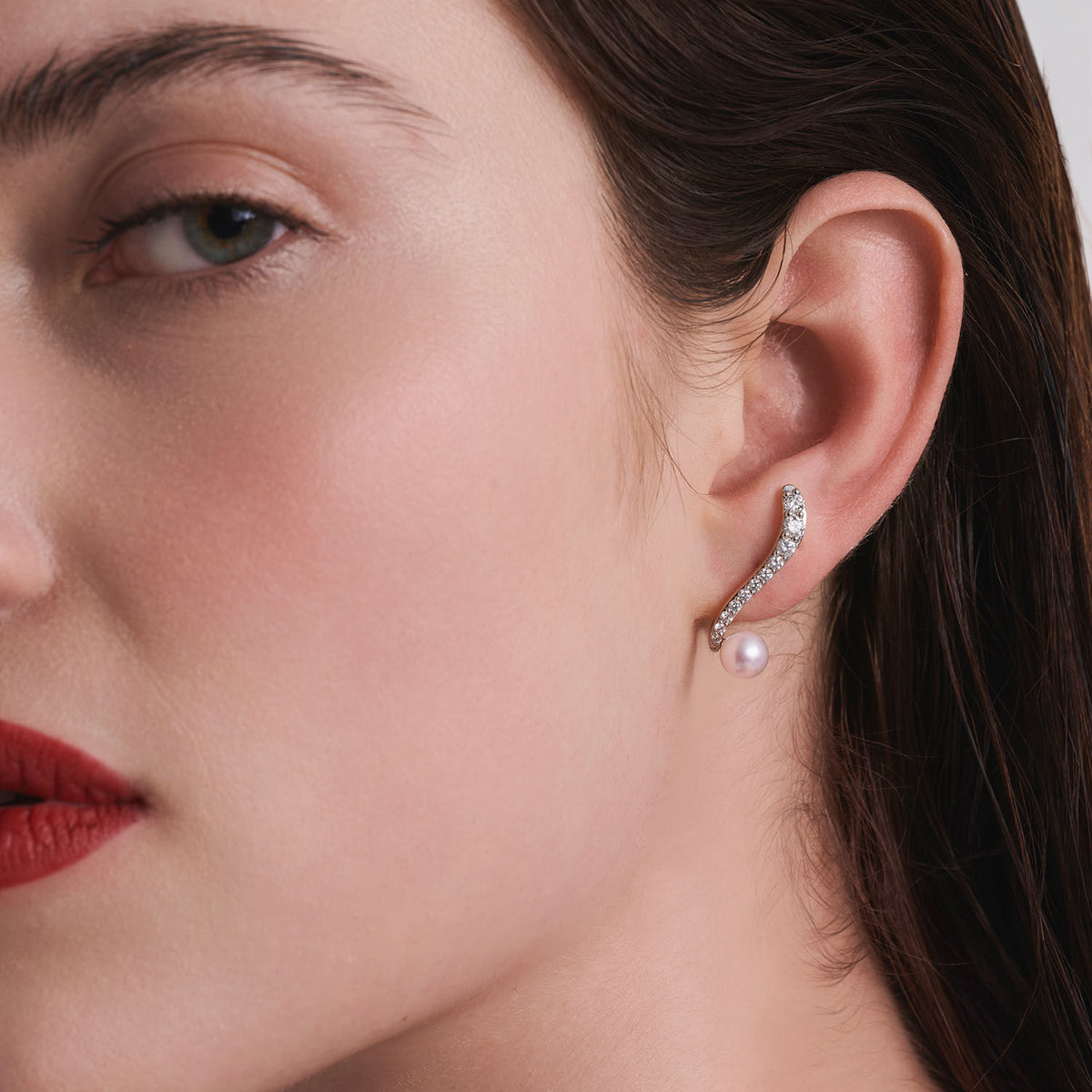 mariemas ray earrings 18k rose gold pearls diamonds 002
