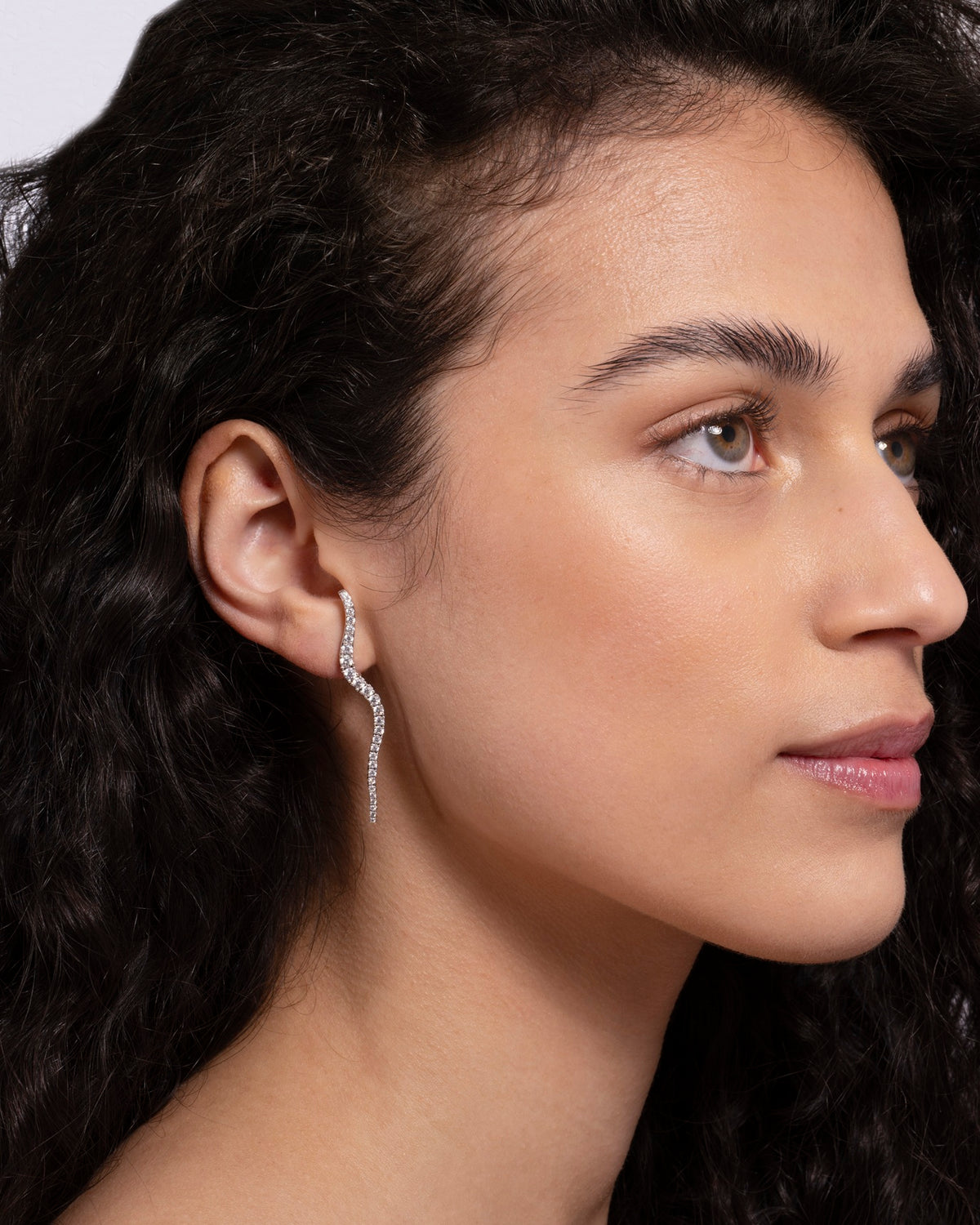 Twinkle 18K Rosaguld Ørestikker m. Diamanter