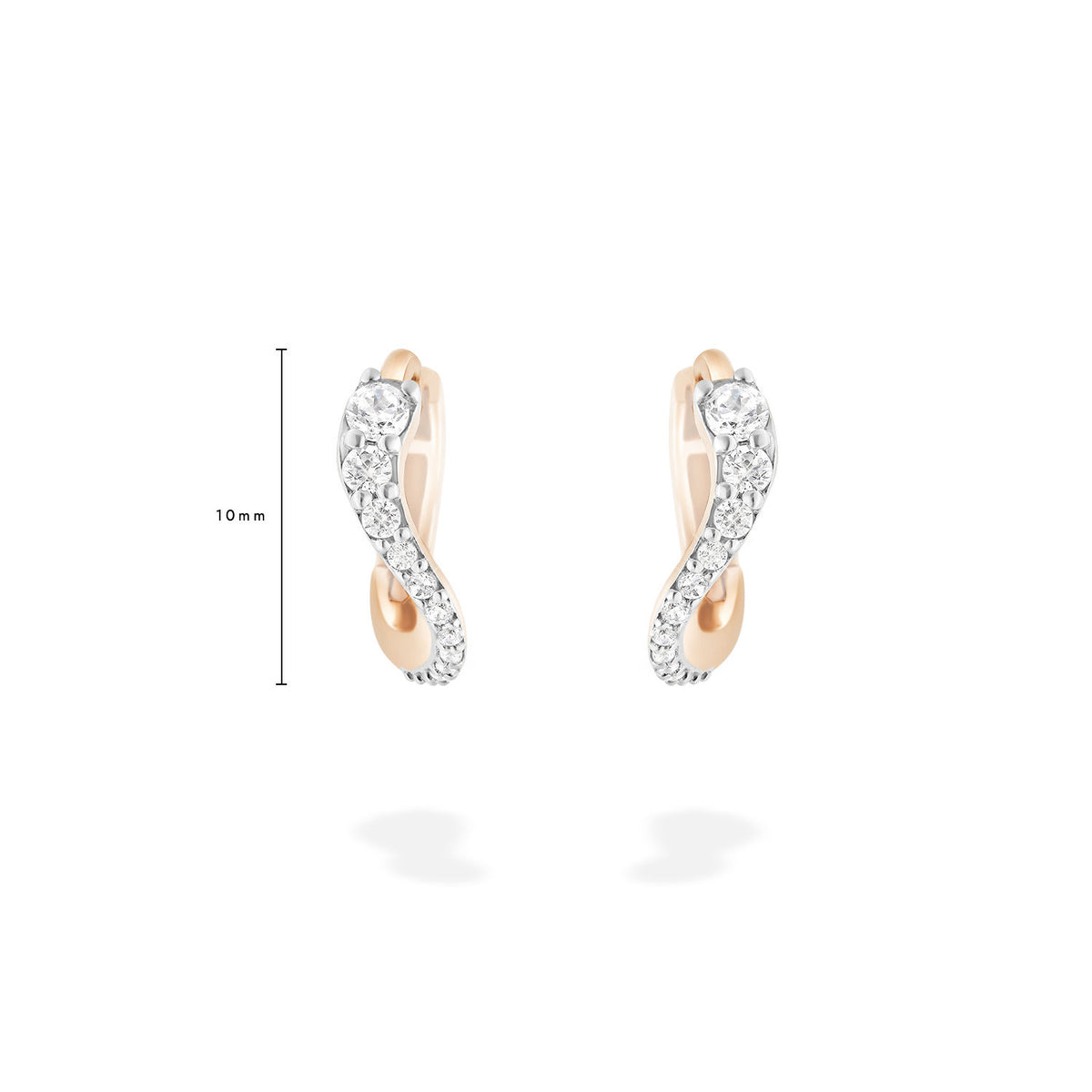 marie mas mini caustic light hoop earrings 18k rose gold diamonds size (1)