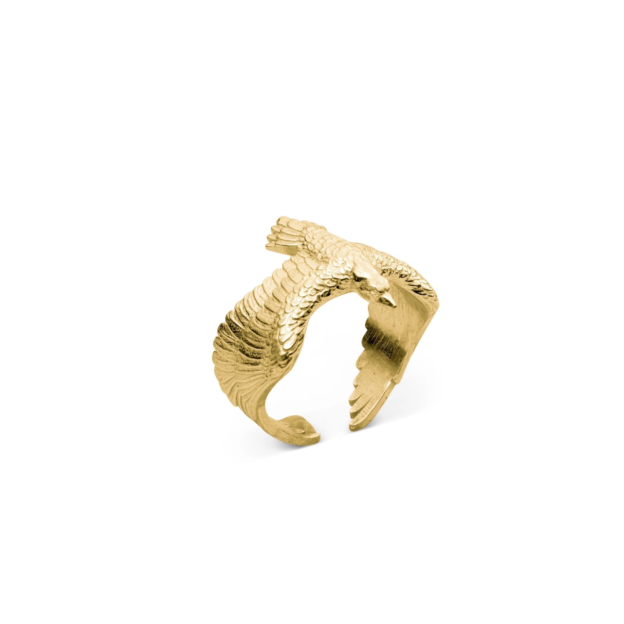 Raven Gold Plated Ring