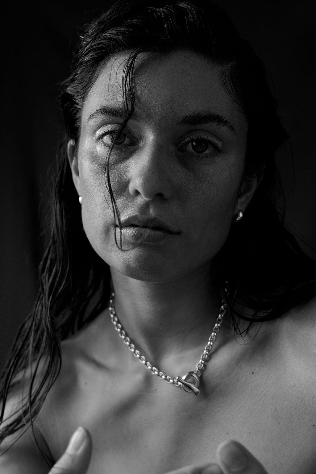 Puka Belcher Silver Necklace