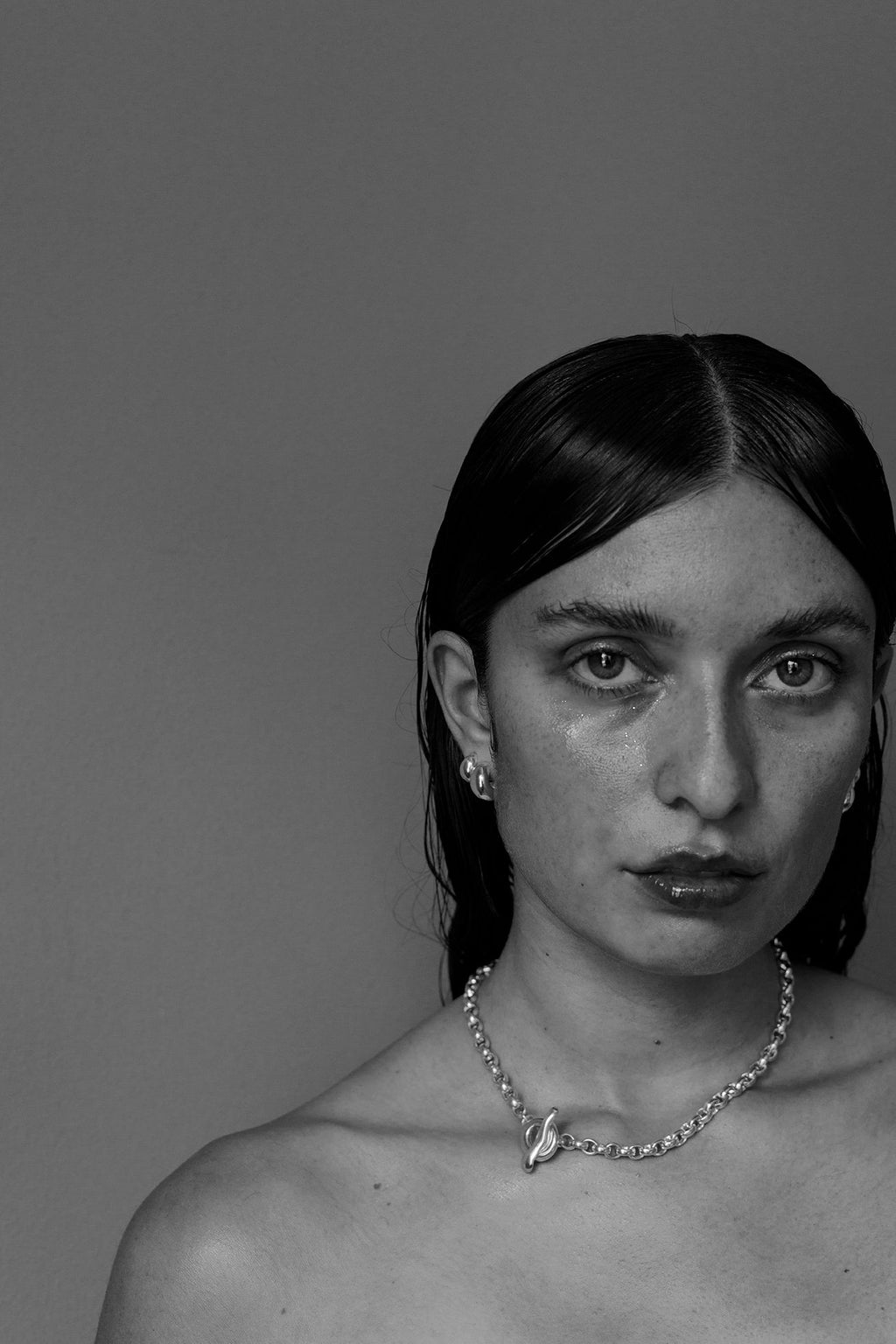 Puka Belcher Silver Necklace