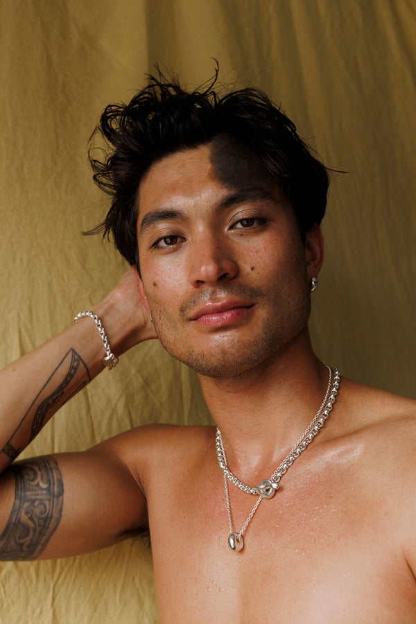 Puka Drop Silver Necklace
