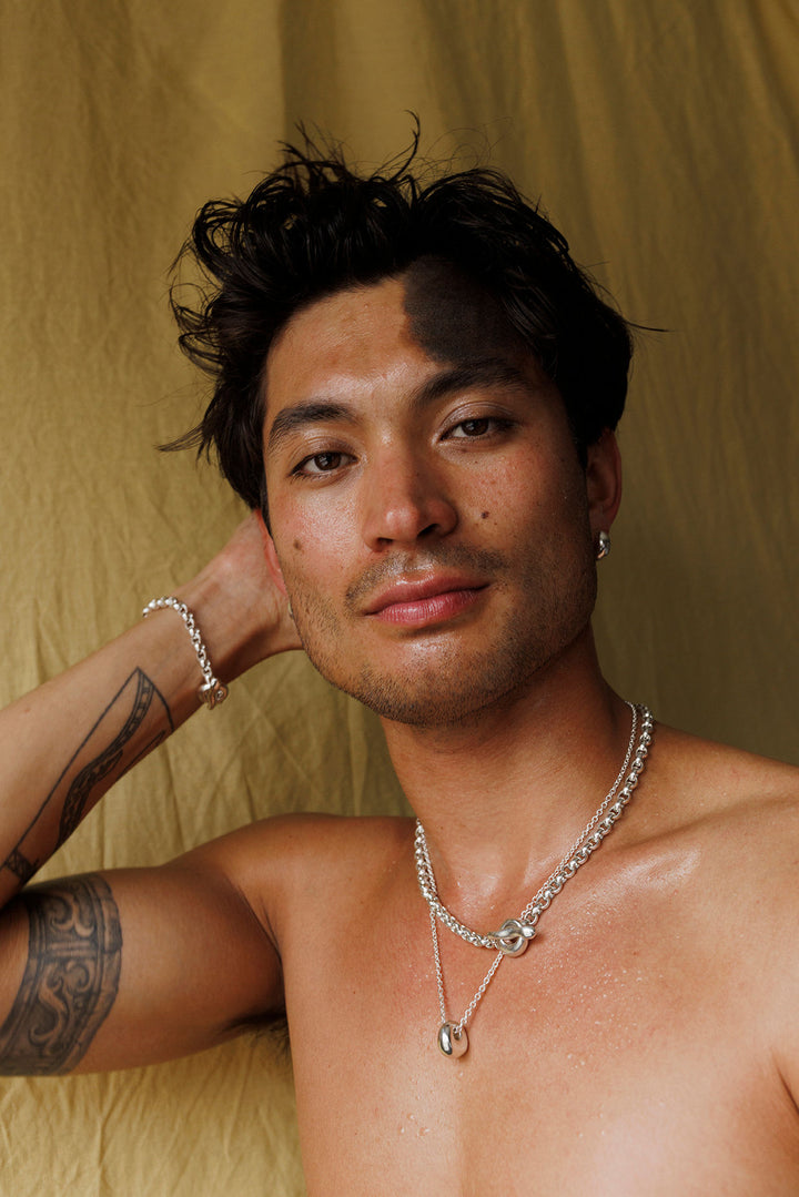 Puka Drop Silver Necklace