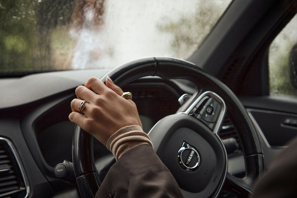 9K Goldring I Ocean Diamant