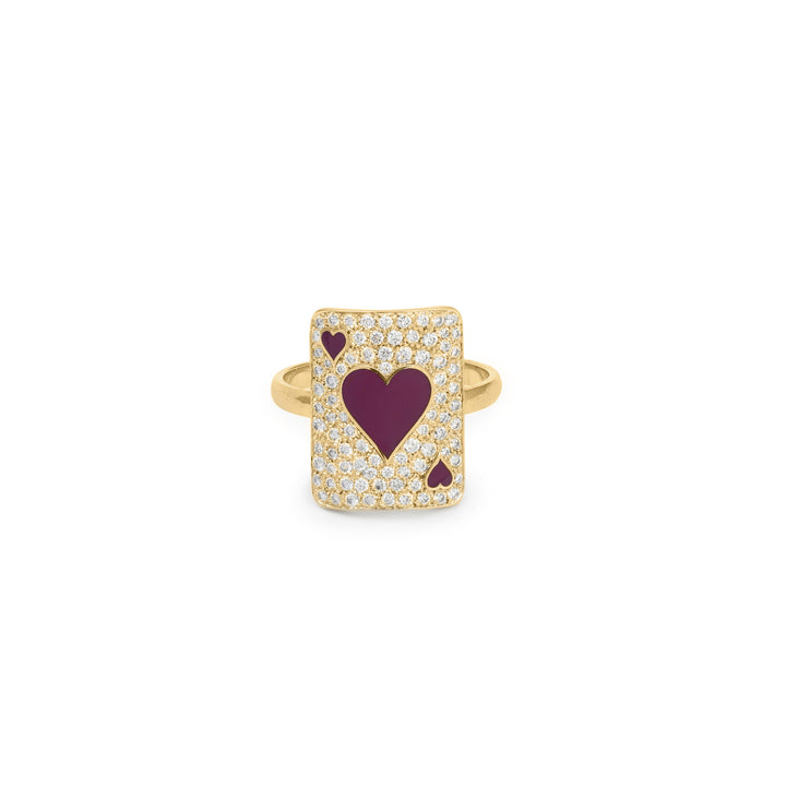 Lovely Âme Pinkie 18K Gold Ring w. Lab-Grown Diamonds
