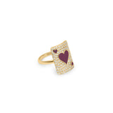 Lovely Âme Pinkie 18K Gold Ring w. Lab-Grown Diamonds