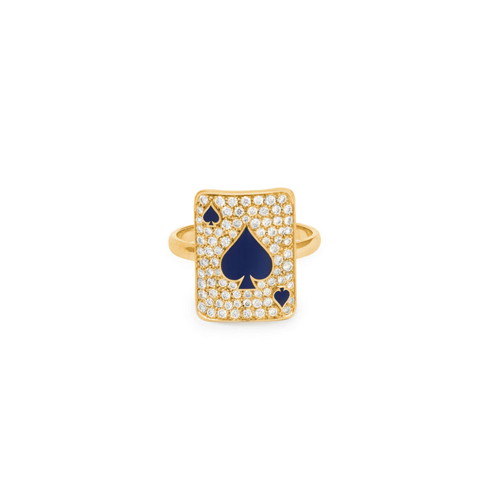Justice Pinkie 18K Gold Ring w. Lab-Grown Diamonds