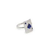 Justice Pinkie 18K White Gold Ring w. Lab-Grown Diamonds
