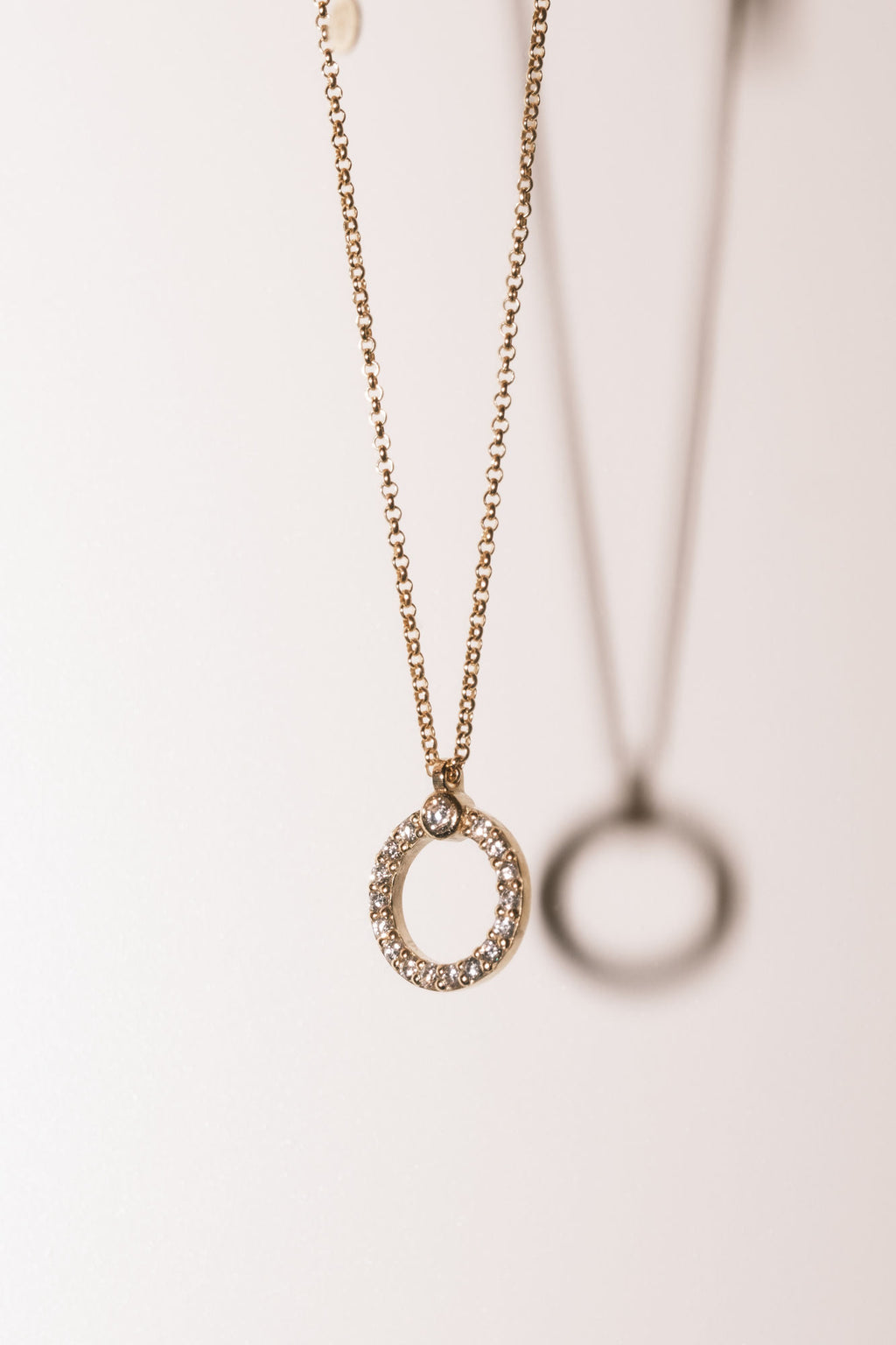 Eternal Circle 18K Gold Diamond Necklace