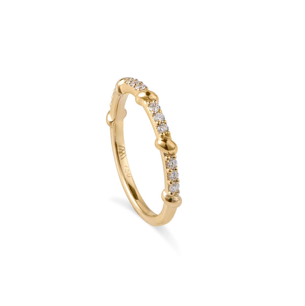 Diamant Rope 18K Guld Ring