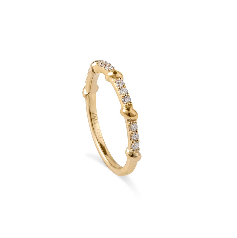 Diamant Rope 18K Guld Ring