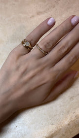 Diamant Rope 18K Guld Ring