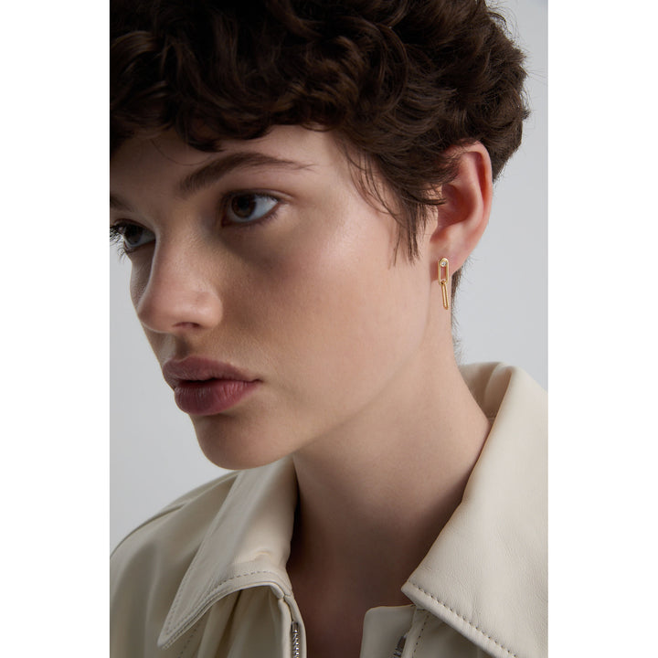 Elements N°5 18K Gold Earring w. Diamond