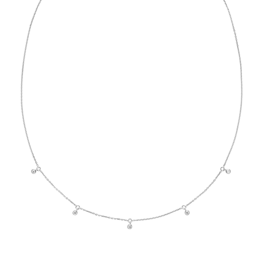 Moreno 14K White Gold Necklace w. Lab-grown Diamonds