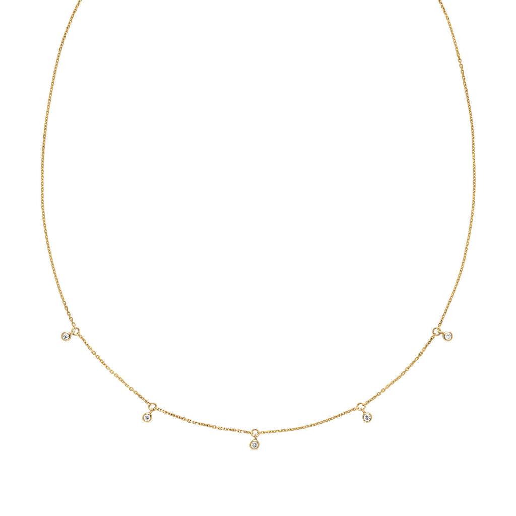 Moreno 14K Gold Necklace w. Lab-grown Diamonds