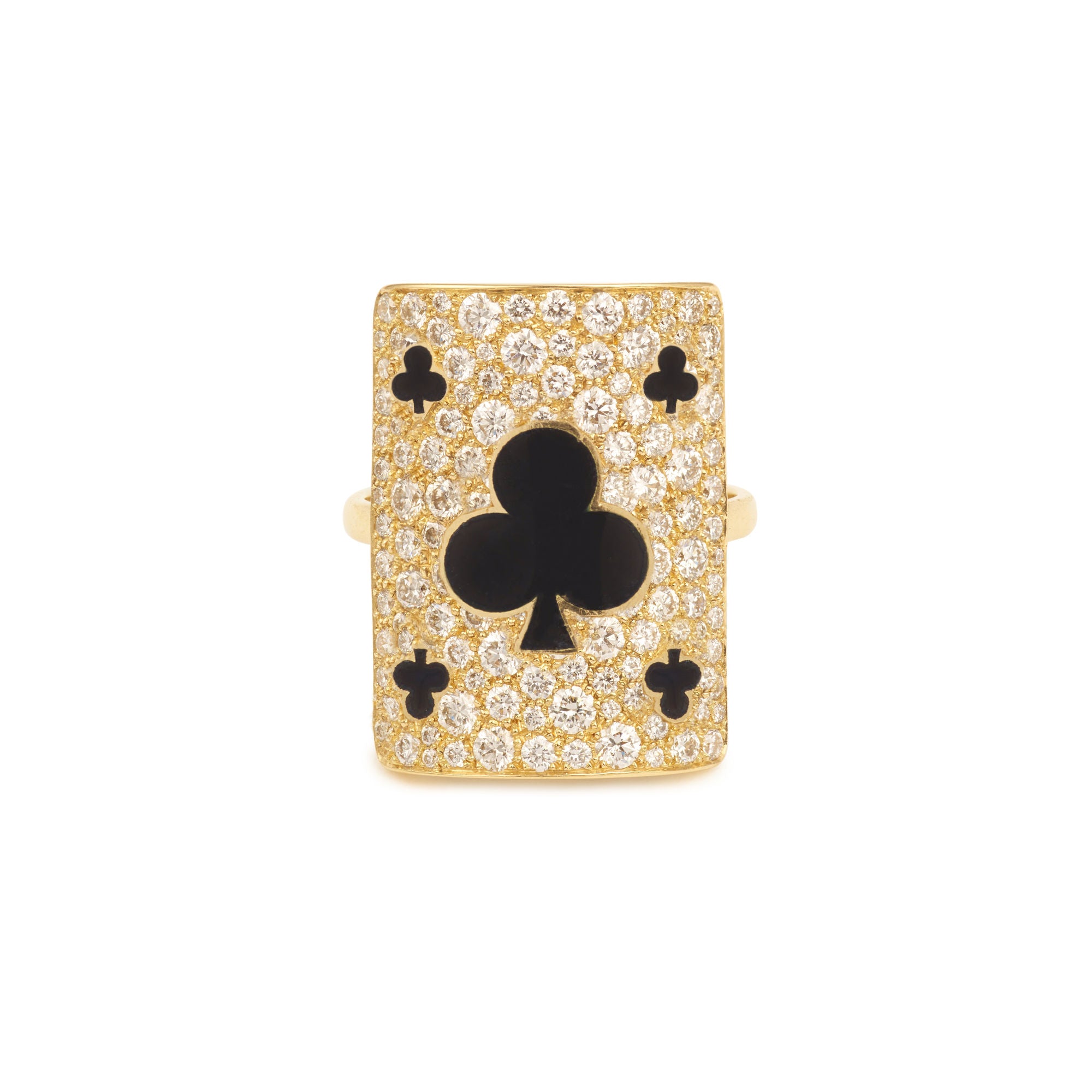 Harmonie Giant 18K Gold Ring w. Lab-Grown Diamonds