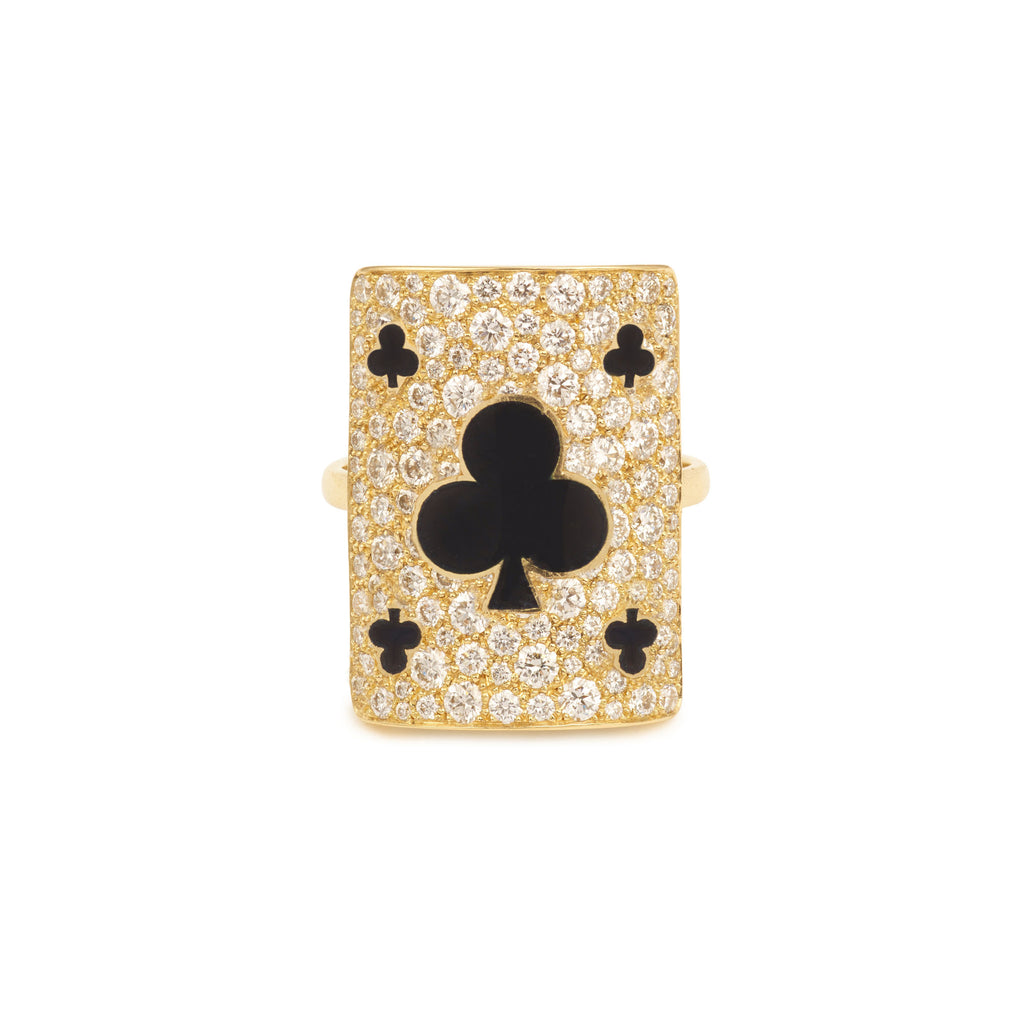 Harmonie Giant 18K Gold Ring w. Lab-Grown Diamonds