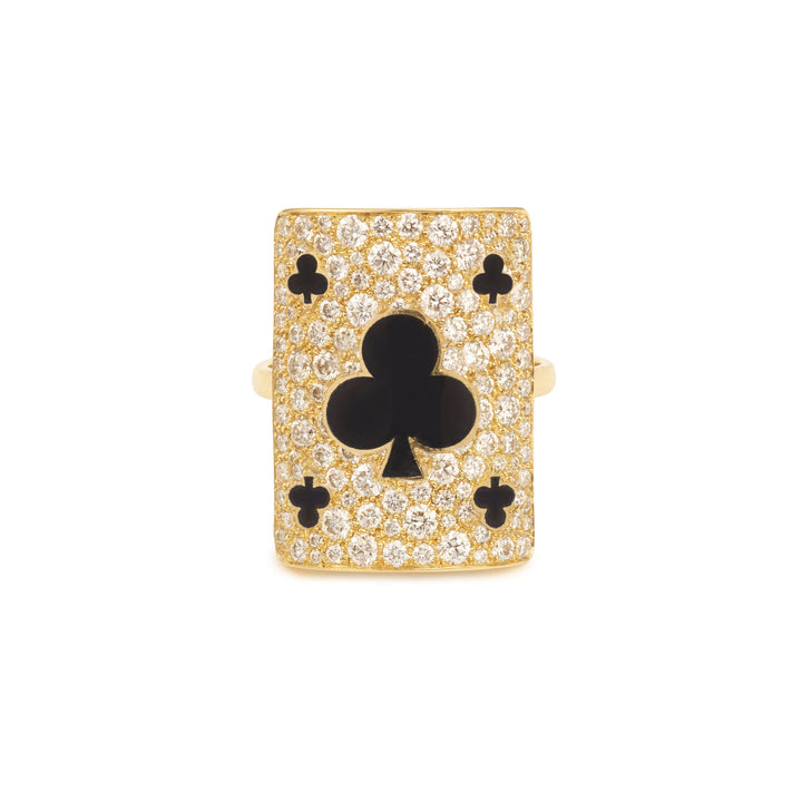 Harmonie Giant 18K Gold Ring w. Lab-Grown Diamonds