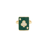 Lucky Harmonie Lacquer Pinkie 18K Gold Ring w. Lab-Grown Diamonds