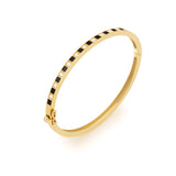 Illusion 18K Gold Bangle w. Lab-Grown Diamonds