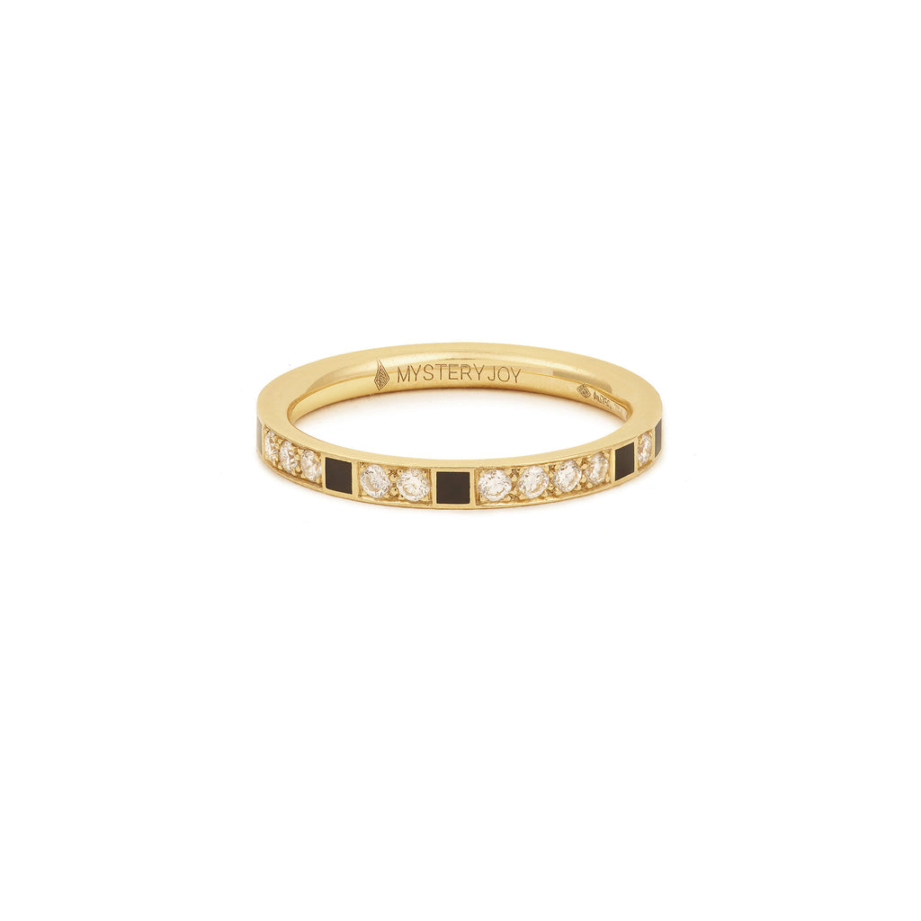 Mystique 18K Gold Ring w. Lab-Grown Diamonds
