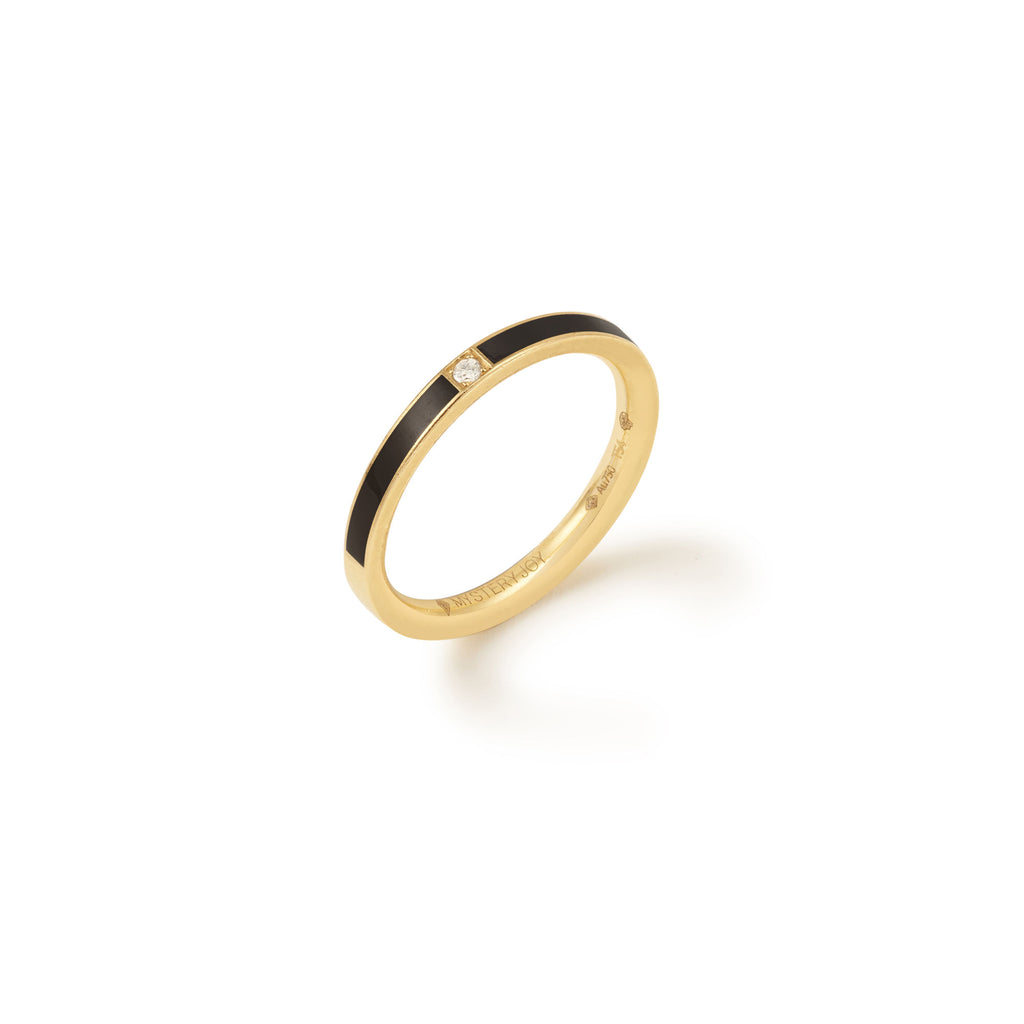 Songe 18K Gold Ring w. Lab-Grown Diamonds