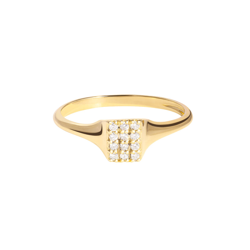 Main Character Energy 18K Gold Ring w. Diamonds