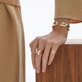 Margareta Pinky 18k Gold & Whitegold Ring w. Diamonds