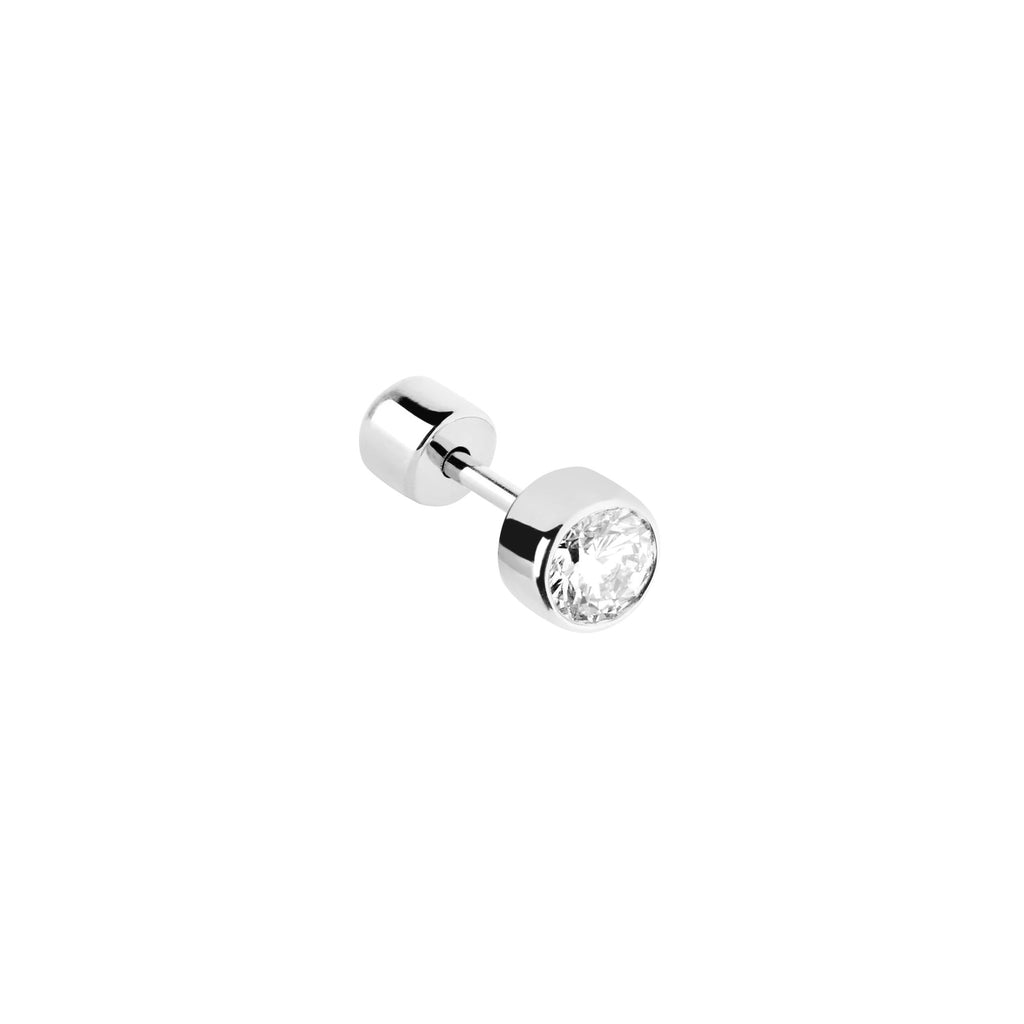 Marilyn 14K White Gold Stud w. Lab-Grown Diamond