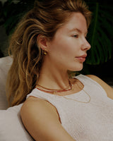 Maroon Harmony Gold Plated Necklace w. Beads