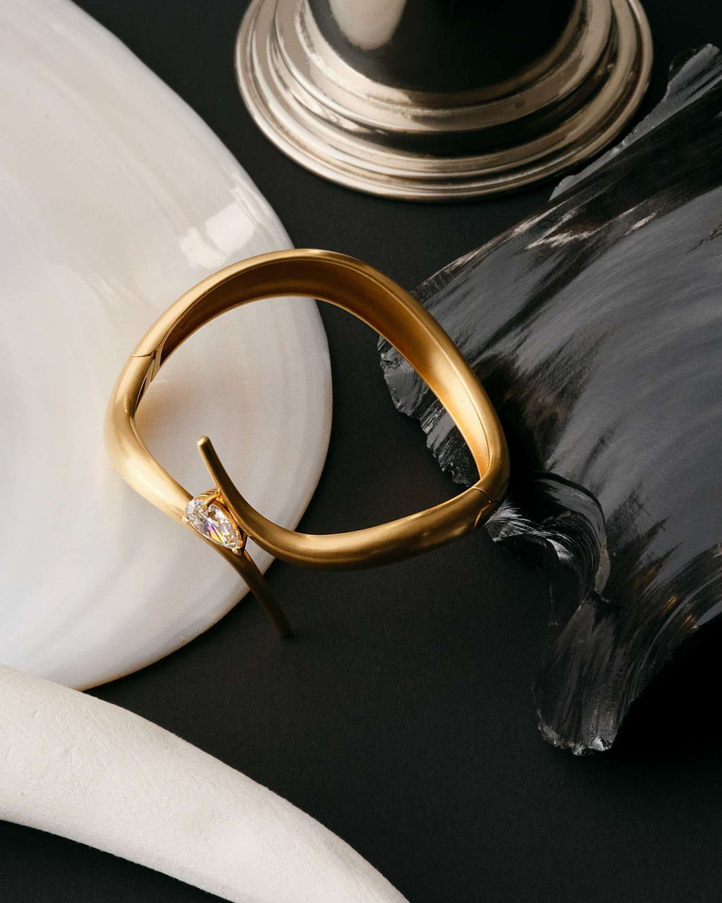 Eboris 18K Gold Bracelet w. Lab-Grown Diamond