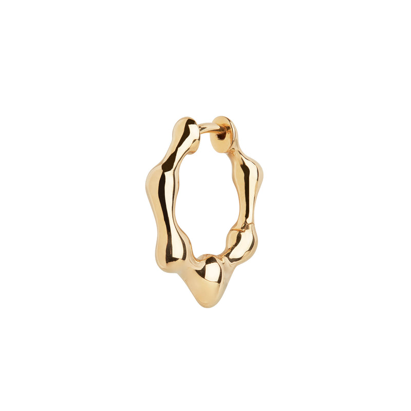 Milla Huggie 11 Gold Plated Earring
