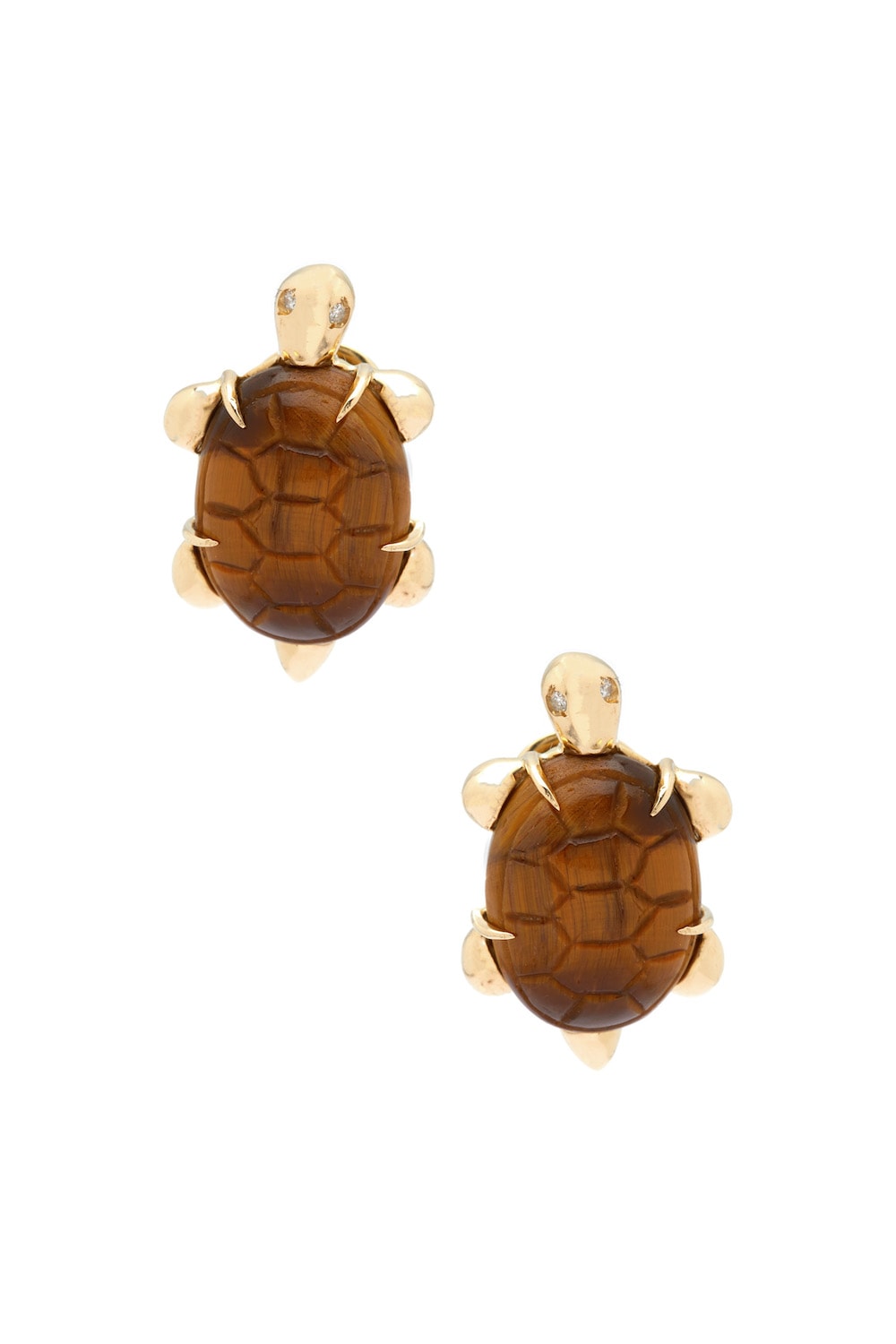 Miniature turtle 18K Gold Earring