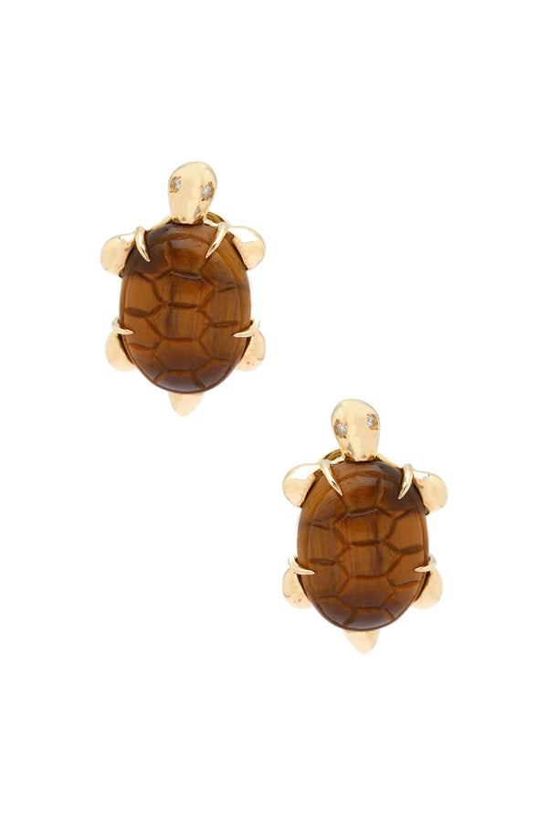 Miniature turtle 18K Gold Earring