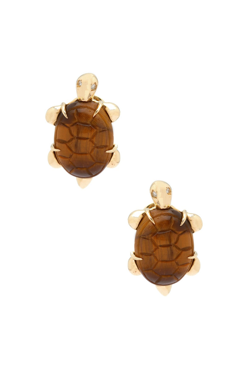 Miniature turtle 18K Guld Ørering