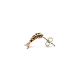 Mini Mermaid tail Dual Tone 18K Hvidguld & Rosaguld Ørestik