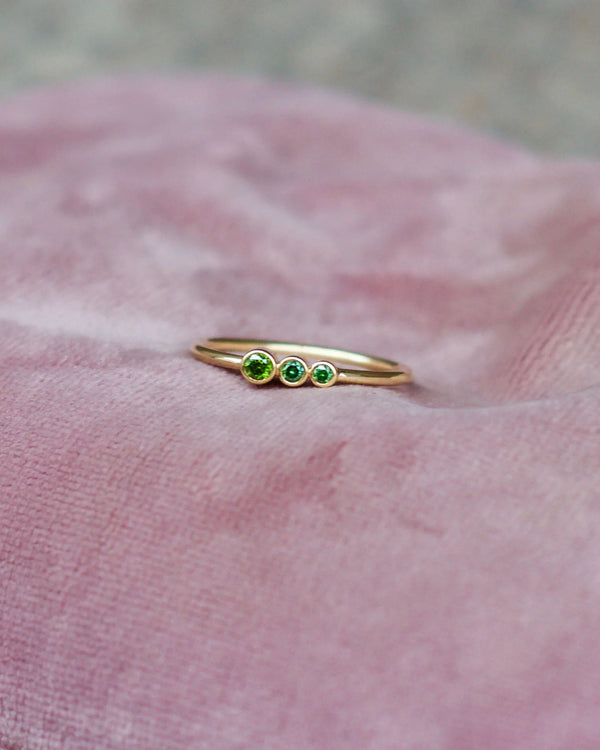 Miss Marilyn 14K & 18K Gold Ring w. Tsavorite