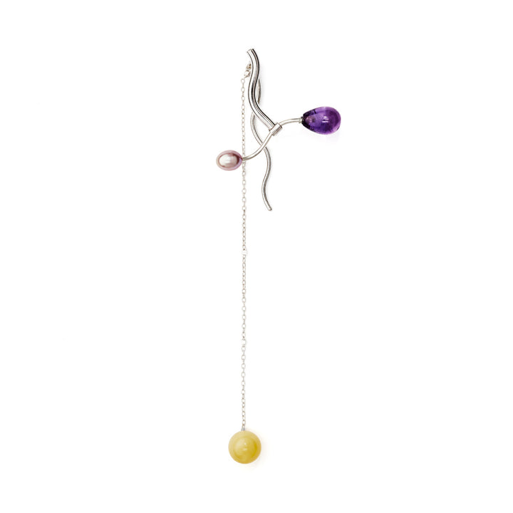 Mizuko Silver Earring w. Pearls