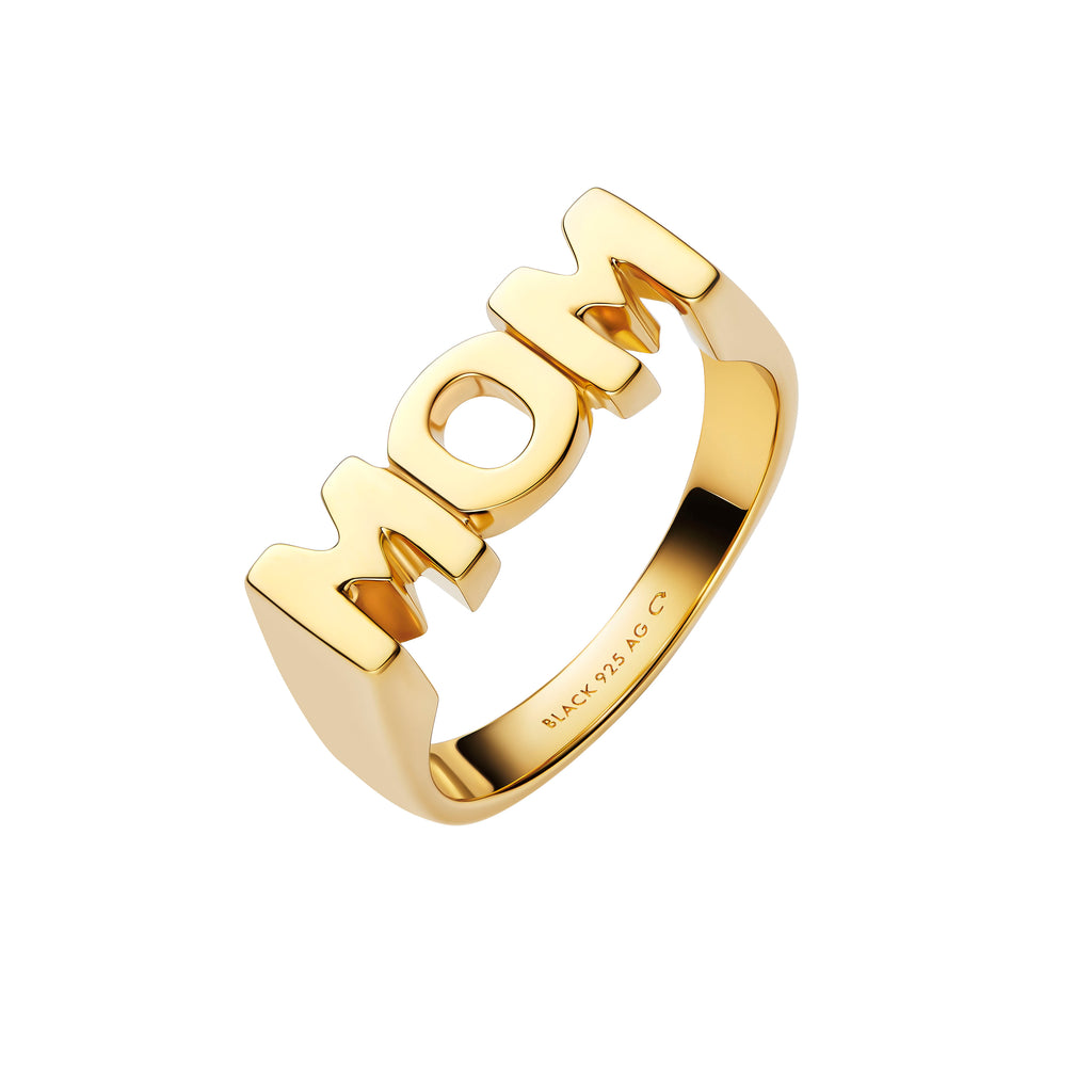 Mom Gold Plated Ring