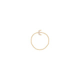 Moon Chain 18K Gold Ring w. Diamonds