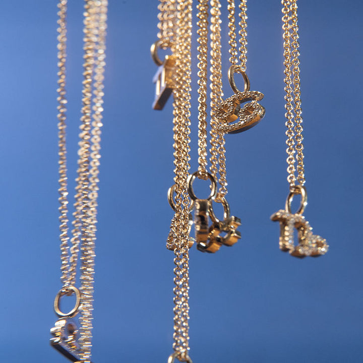 My Zodiac Pavé Skytte 18K Guld Vedhæng m. Diamanter