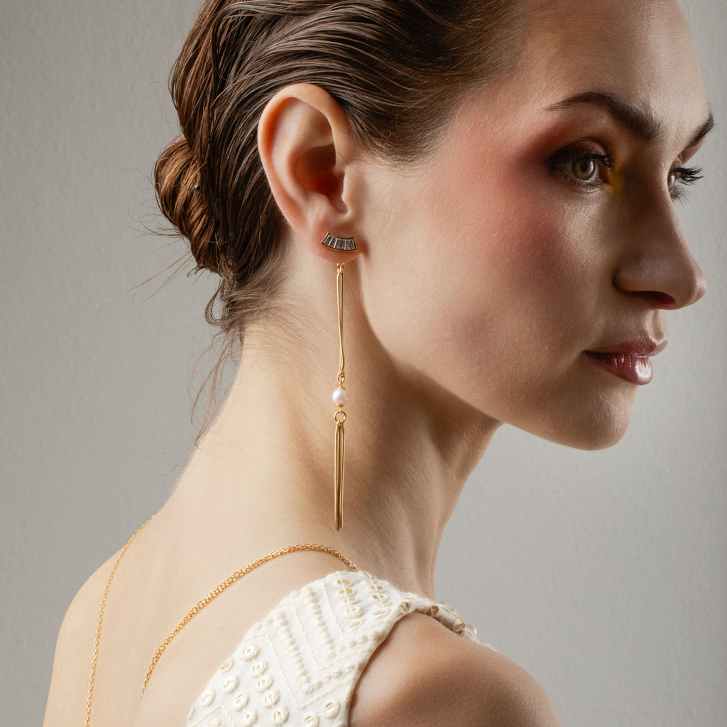 Cassiopea 18K Gold Plated Pendant w. Pearl