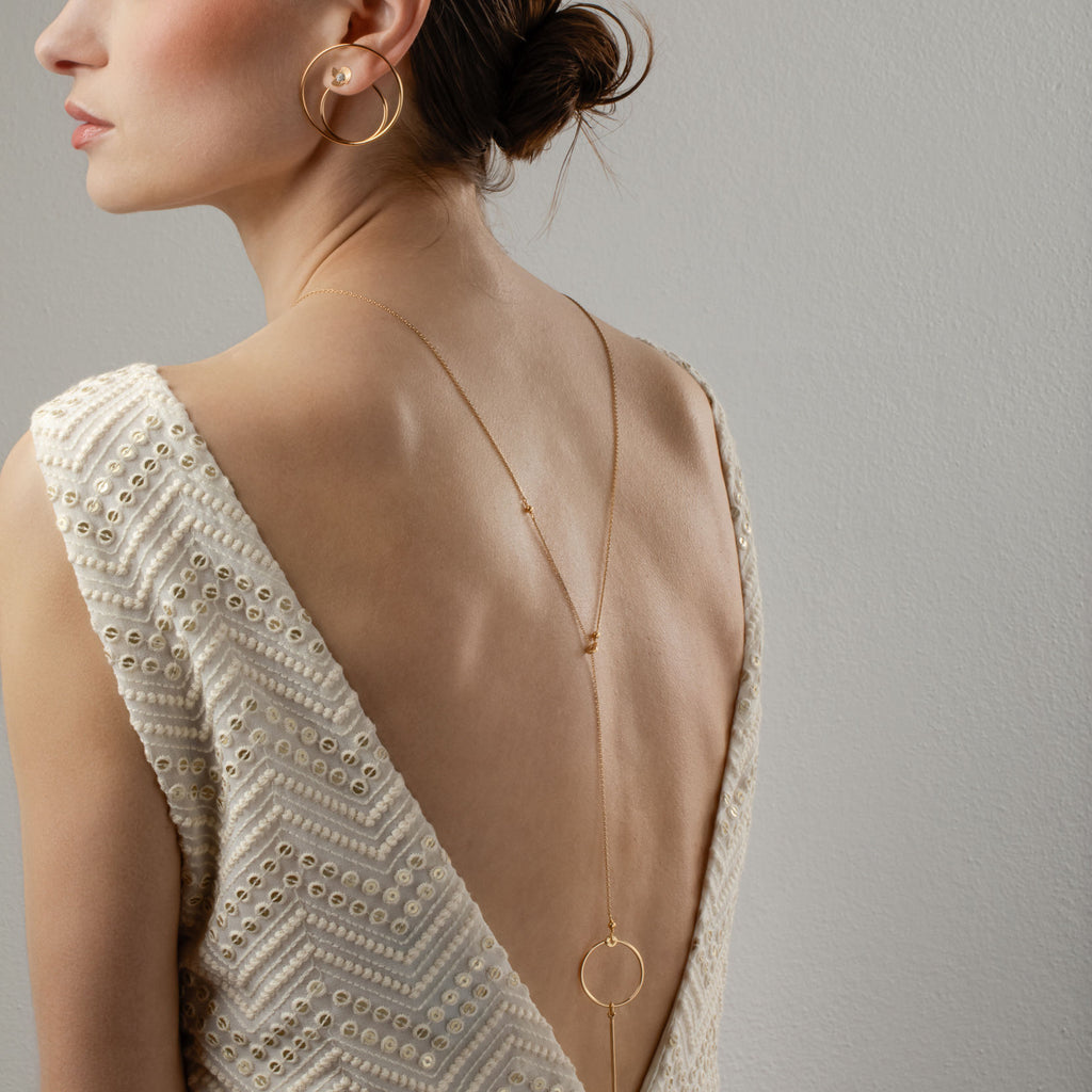 Orbita Fugace 18K Gold Plated Necklace