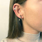 Eden Seed & Dahlia Charm 18K Gold Stud w. Lab-Grown Diamond