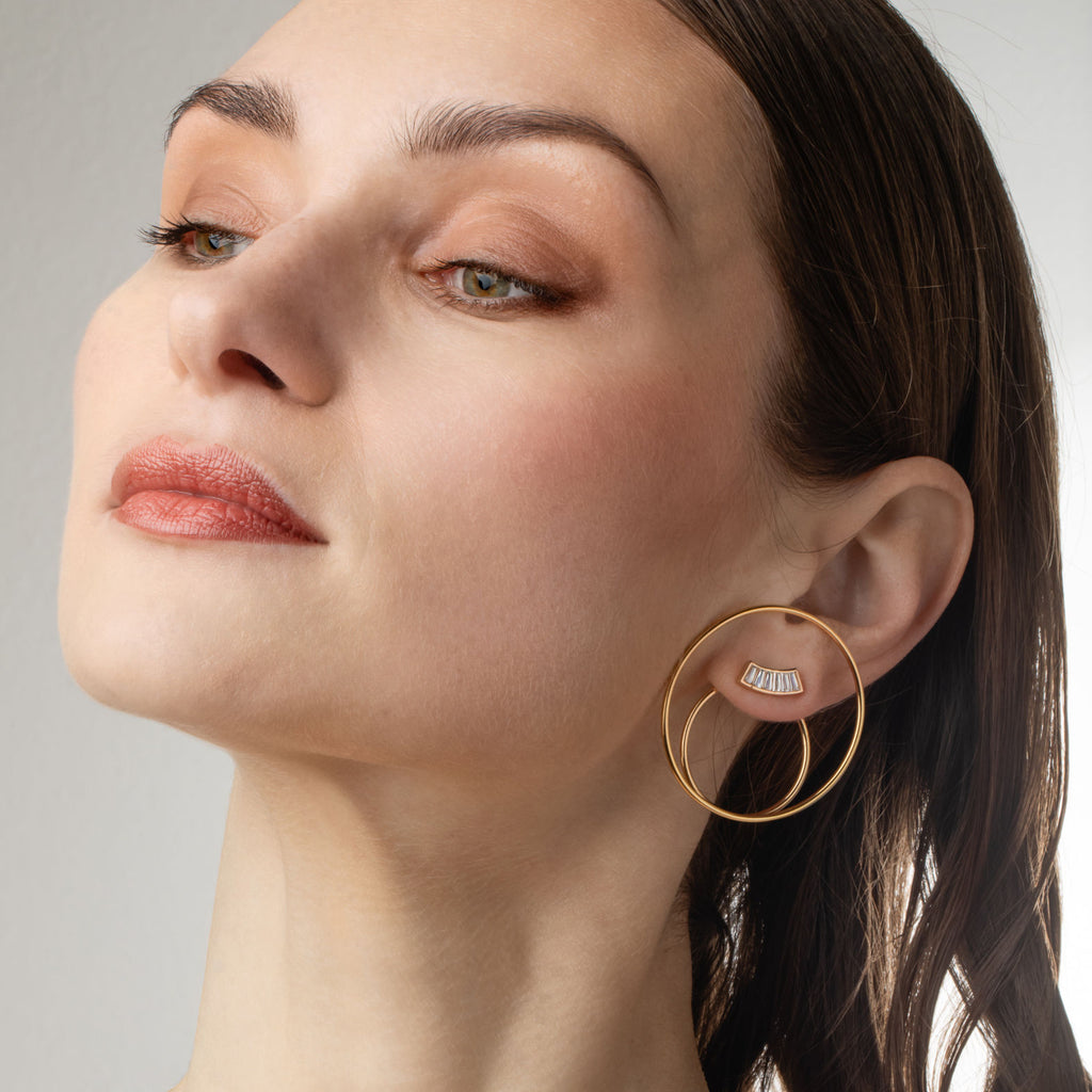 Doppia Orbita 18K Gold Plated Pendant