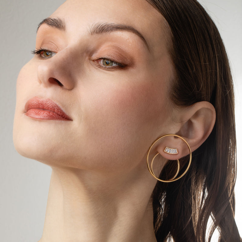 Doppia Orbita 18K Gold Plated Pendant