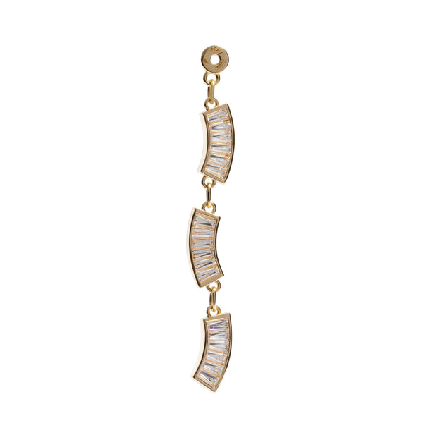 Borea 18K Gold Plated Pendant w. Zirconias